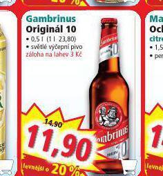 Norma Pivo gambrinus originál 10 nabídka