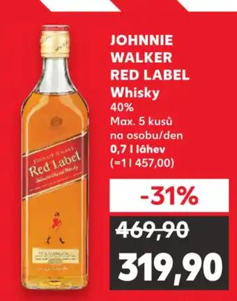 Johnnie Walker Red Label Whisky 40% 0,7l