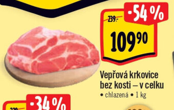 Albert Vepřová krkovice bez kosti-v celku 1kg nabídka
