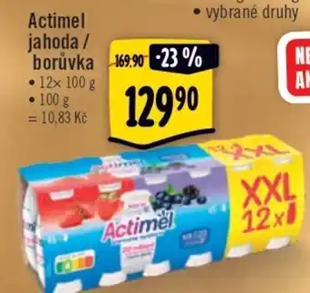Albert Danone Actimel jahoda/borůvka 12x100g nabídka