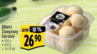 Albert Albert Žampiony čerstvé 250g nabídka