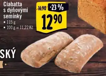 Albert Ciabatta s dýňovými semínky 115g nabídka