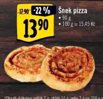 Albert Šnek pizza 90g nabídka
