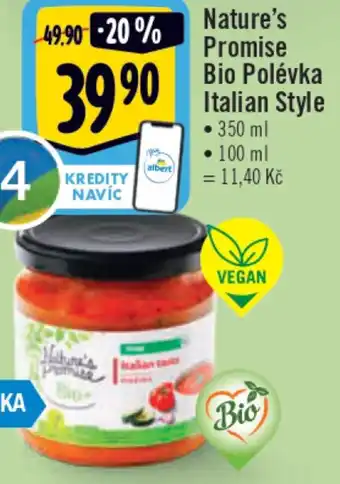 Albert Nature's Promise Bio Polévka Italian Style 350ml nabídka