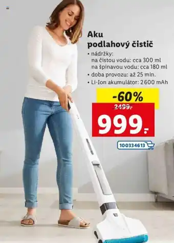 Lidl Aku podlahový čistič nabídka
