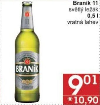 Jip Braník 11 světlý ležák 0,5l nabídka