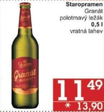 Jip Staropramen granát polotmavý ležák 0,5l nabídka