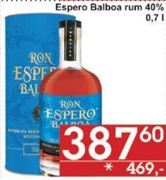 Jip Espero Balboa rum 40% 0,7l nabídka