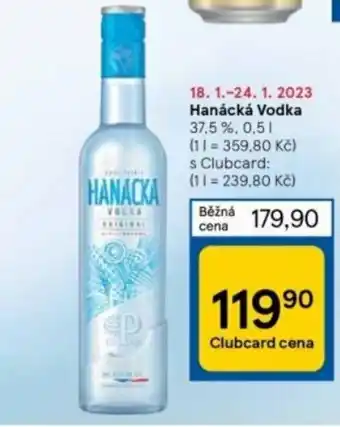 Tesco Hanácká Vodka 37,5% 0,5l nabídka