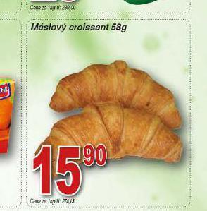 Hruška Máslový croissant nabídka