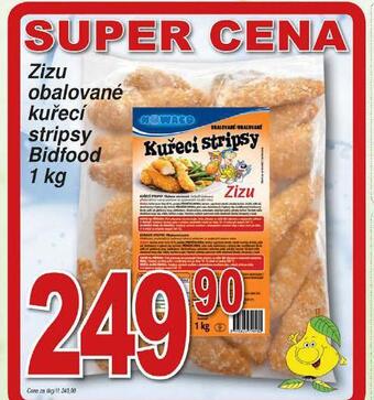 Zizu obalované kuřecí stripsy bidfood