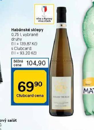 Tesco Habánské sklepy nabídka