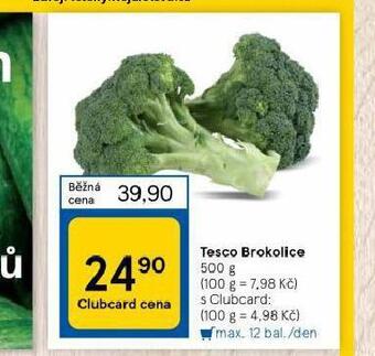 Tesco Brokolice nabídka