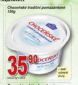 Hruška Choceňské tradiční pomazánkové nabídka