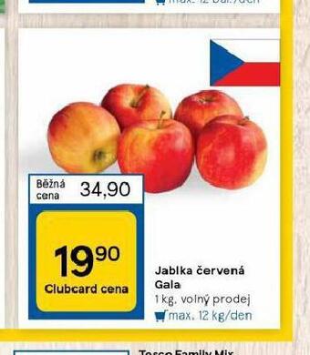 Tesco Jablka červená nabídka