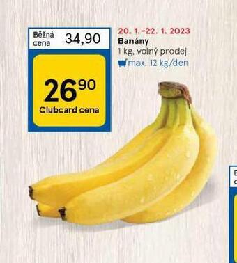Tesco Banány nabídka