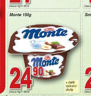 Hruška Zott monte nabídka