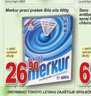 Hruška Merkur prací prášek bílá síla nabídka