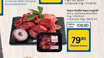 Tesco Hovězí maso na guláš nabídka