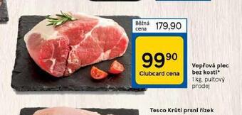 Tesco Vepřová plec bez kosti nabídka