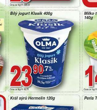 Hruška Bílý jogurt klasik nabídka