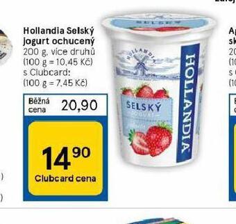 Tesco Hollandia selský jogurt ochucený nabídka
