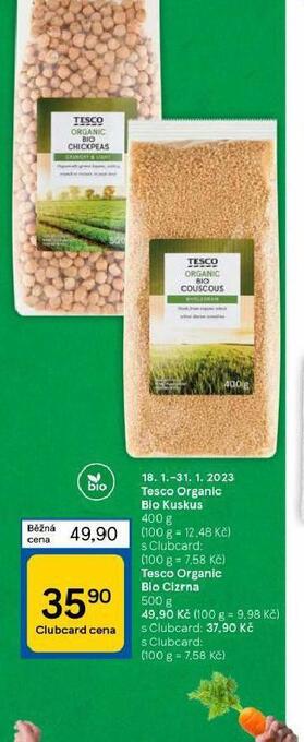 Tesco Tesco organic bio kuskus nabídka