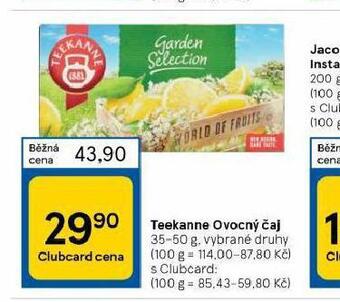 Tesco Teekanne ovocný čaj nabídka