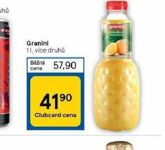 Tesco Granini nabídka