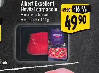 Albert Hovězí carpacio nabídka