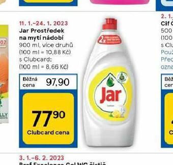Tesco Jar prostředek na nádobí nabídka