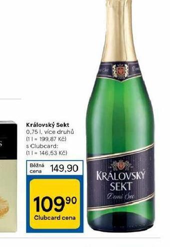 Tesco Královský sekt nabídka