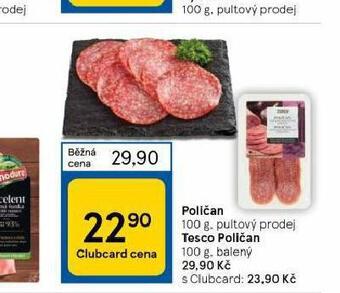 Tesco Poličan nabídka