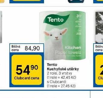 Tesco Tento kuchyňské utěrky nabídka
