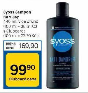 Tesco Syoss šampon nabídka