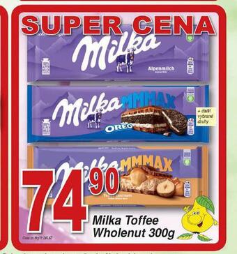 Hruška Milka toffee wholenut nabídka