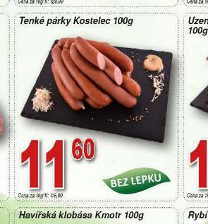 Hruška Tenké párky nabídka