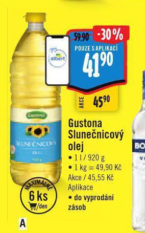 Albert Gustona slunečnicový olej nabídka