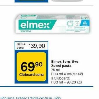 Tesco Elmex sensitive zubní pasta nabídka