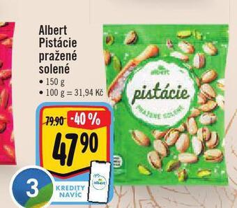 Albert Albert pistácie pražené solené nabídka