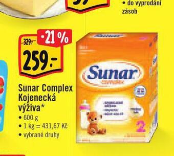 Albert Sunar complex kojenecká výživa nabídka