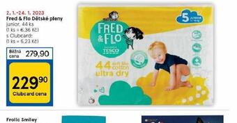 Tesco Fred & flo dětské pleny nabídka