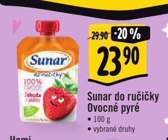 Albert Sunar do ručičky ovocné pyré nabídka