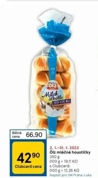 Tesco Ôlz mléčné houstičky 350g nabídka