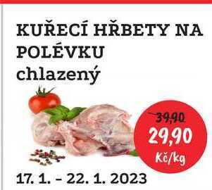 RABBIT řeznictví Kuřecí hřbety na polévku, 1 kg nabídka