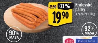 Albert Královské párky 100g nabídka