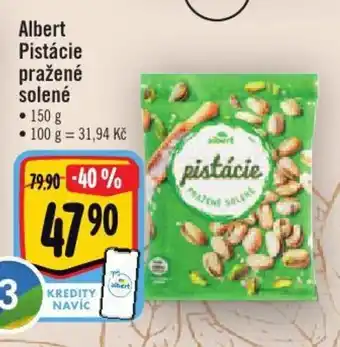 Albert Albert pistácie pražené solené 150g nabídka
