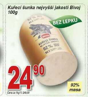 Hruška Bivoj kuřecí šunka nejvyšší jakosti 100g nabídka