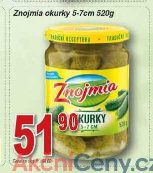 Hruška Znojmia okurky 5-7 cm 520g nabídka