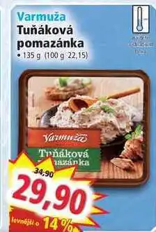 Varmuža tuňáková pomazánka, 135 g